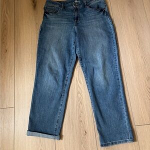 Style & Co. Classic Blue Rolled-Hem Boyfriend Jeans